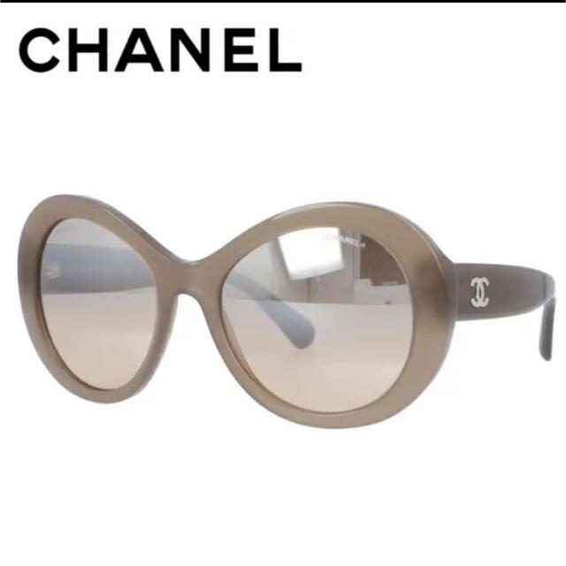 CHANEL サングラス　グレーブラウン　ベージュ