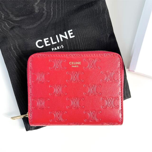 celine(セリーヌ)の【新品未使用】セリーヌ トリオンフ カーフレザー ジップウォレット レディースのファッション小物(財布)の商品写真