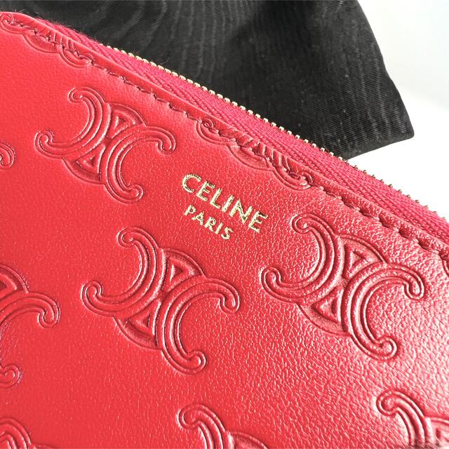 celine(セリーヌ)の【新品未使用】セリーヌ トリオンフ カーフレザー ジップウォレット レディースのファッション小物(財布)の商品写真