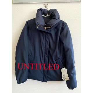 アンタイトル(UNTITLED)のタグ付き　untitled ショートダウン　ネイビー　L(ダウンコート)