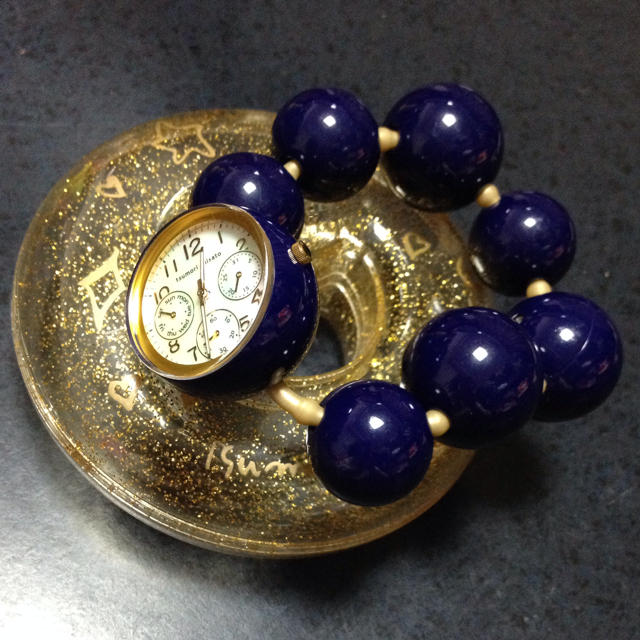 TSUMORI CHISATO(ツモリチサト)のツモリチサトの紺色 腕時計♡ ケース付き レディースのファッション小物(腕時計)の商品写真