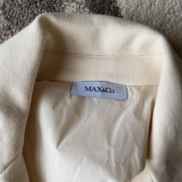 Max & Co.(マックスアンドコー)のMAX &Co アイボリー　ジャケットコート レディースのジャケット/アウター(ロングコート)の商品写真