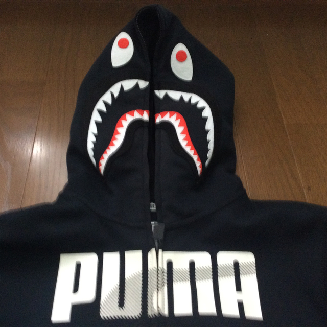 プーマ Puma シャークパーカー  a bathing ape×puma