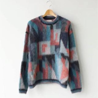 コモリ(COMOLI)のYOKE 20aw PAUL JAQUARD CREW NECK サイズ3(ニット/セーター)