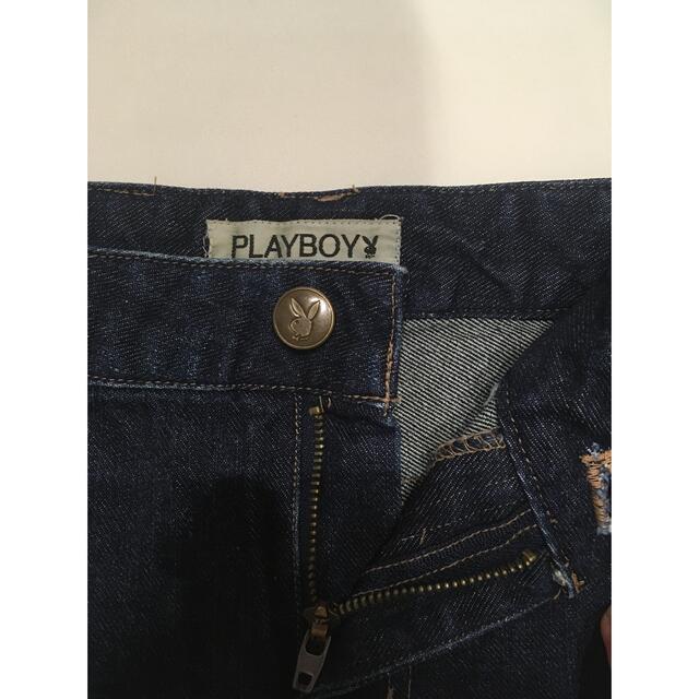 PLAYBOY(プレイボーイ)のPLAYBOY デニムスカート レディースのスカート(ひざ丈スカート)の商品写真