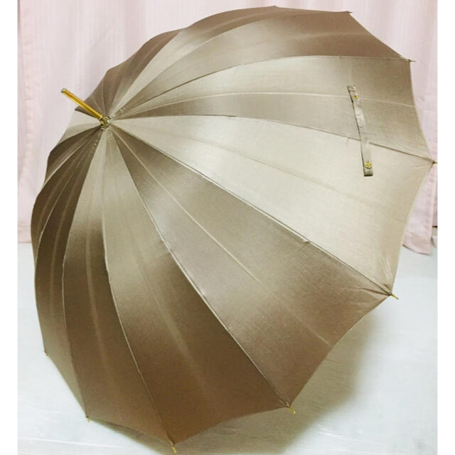 生産完了商品 ハンウェイ サナダミミ 真田耳 雨傘 長傘 ブラウン 新品