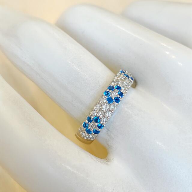 わんわん様専用✨希少✨レア❣️アウィナイト！ダイヤ Pt900 プラチナ 指輪 レディースのアクセサリー(リング(指輪))の商品写真