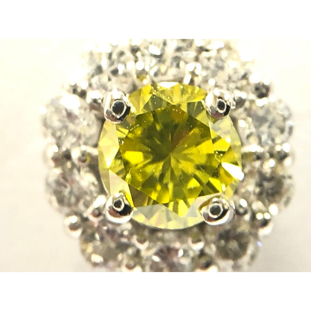 0.222 FANCY DEEP GREENISH YELLOW ネックレス オリジナル16000円引き