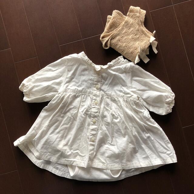 petit main(プティマイン)の【ふみ様お取置】ロンパース  キッズ/ベビー/マタニティのベビー服(~85cm)(ロンパース)の商品写真