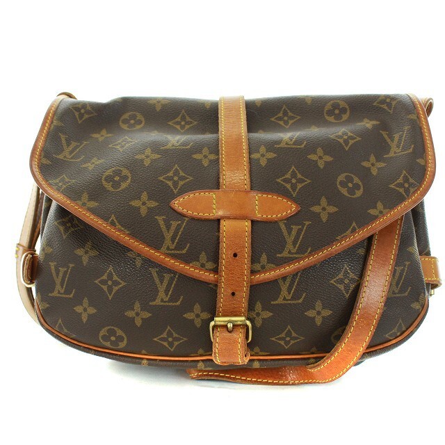 LOUIS VUITTON ソミュール30 モノグラム ショルダーバッグ-