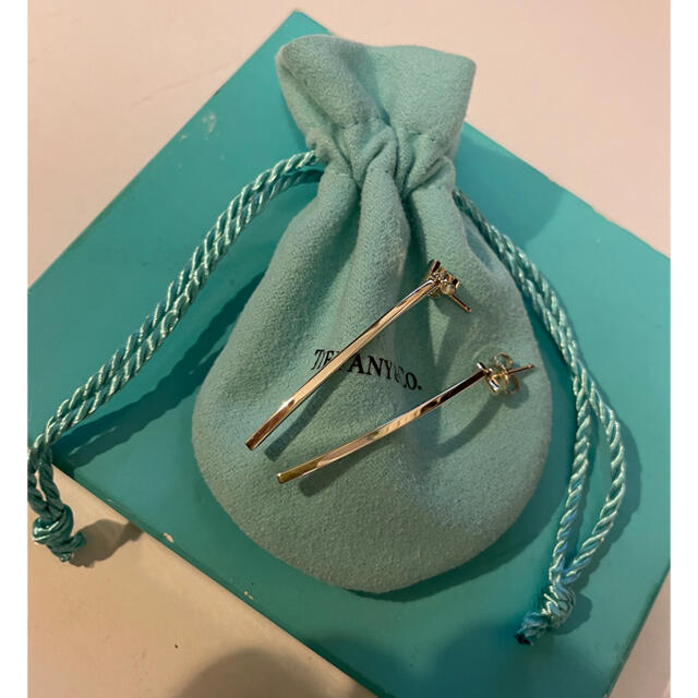 Tiffany & Co.(ティファニー)の美品　ティファニー　Tワイヤー　ピアス　シルバー925 ネックレス　 レディースのアクセサリー(ピアス)の商品写真