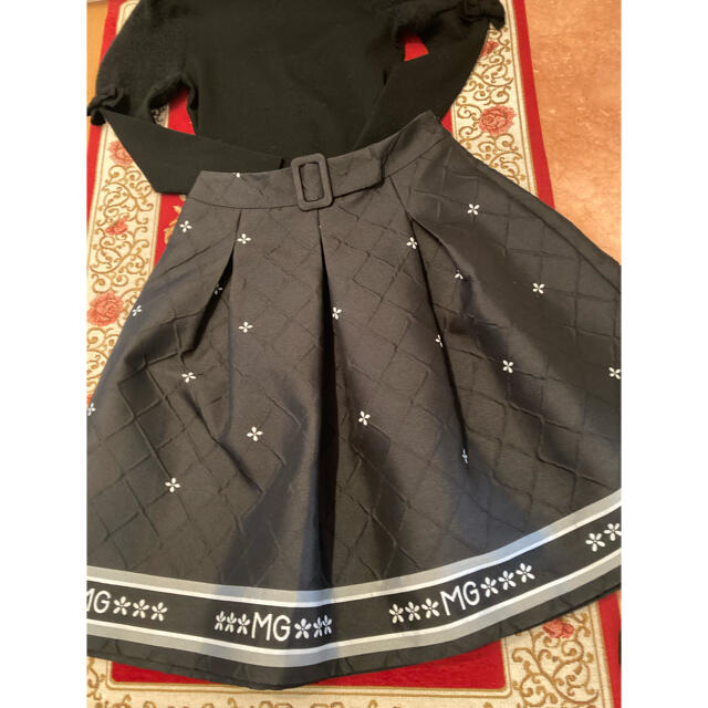 M'S GRACY(エムズグレイシー)のエムズグレーシー❤︎カタログ掲載品　M'sロゴ入りスカート　新品42 レディースのスカート(ひざ丈スカート)の商品写真