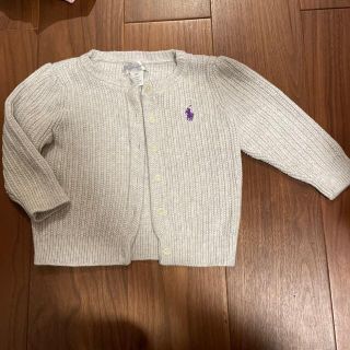 ラルフローレン(Ralph Lauren)のラルフローレン　コットンニットカーディガン　グレー　18M(カーディガン/ボレロ)