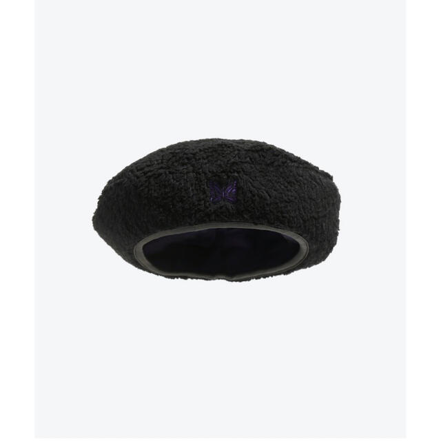 ハンチング/ベレー帽新品未使用　21AW needles beret ボアベレー帽　BLACK