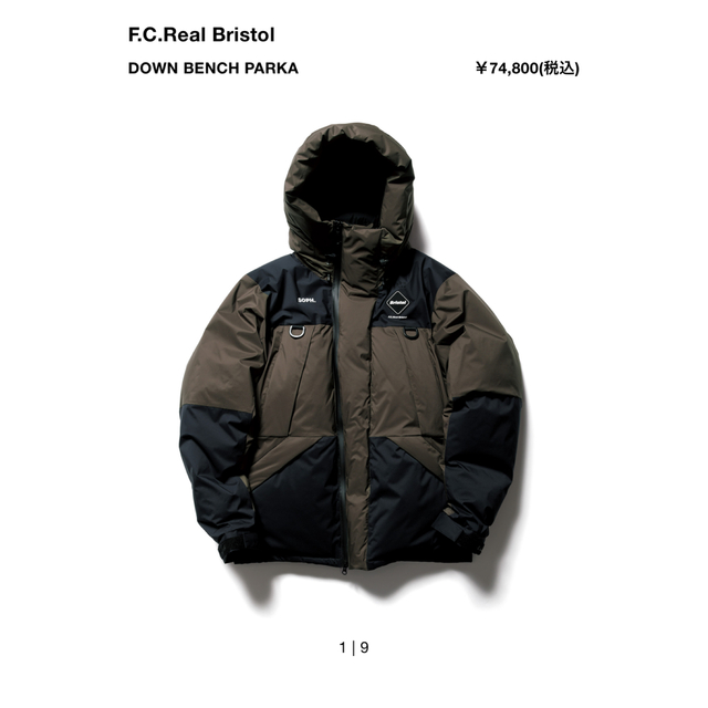 100％安い Down F.C.R.B - F.C.R.B. Bench Mサイズ Parka ダウン