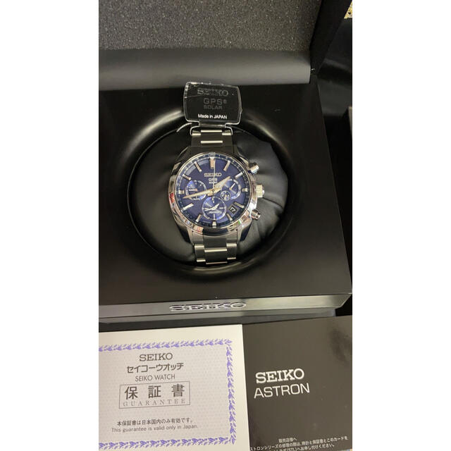 SEIKO(セイコー)のセイコー　アストロン　テュアルタイム　ＳＢＸＣ０１９　ソーラーGPS　ネイビー　 メンズの時計(腕時計(アナログ))の商品写真