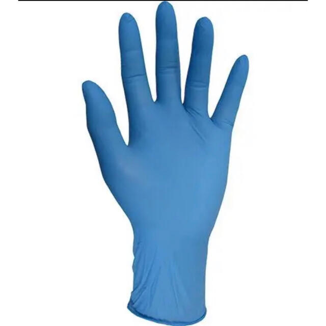 エステー　モデルローブ　使いきりニトリル手袋　粉なし　L　ブルー　300枚