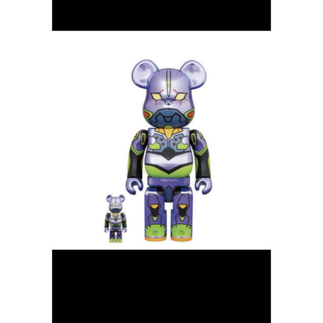 フィギュアBE@RBRICK エヴァンゲリオン初号機 CHROME 400 100 送料込