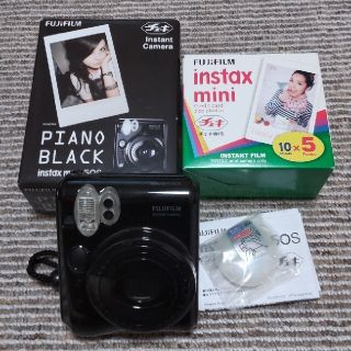 フジフイルム(富士フイルム)のFUJIFILM チェキ instax mini50S ブラック &フィルムセッ(フィルムカメラ)