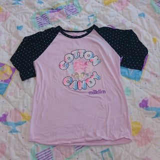 ミルクリーム(milklim)のmilklim💜ラグランTシャツ💜spankfancy🌈(Tシャツ(半袖/袖なし))