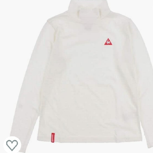 le coq sportif(ルコックスポルティフ)の新品 希少 L lecoq golf ハイネック シャツ プロ使用モデル 白 スポーツ/アウトドアのゴルフ(ウエア)の商品写真