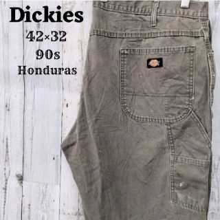 ディッキーズ(Dickies)の90sディッキーズ42×32ペインターパンツボトムスコットンアースカラーグレー(ペインターパンツ)