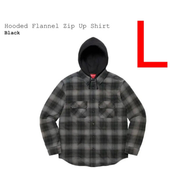 Supreme Hooded Flannel Zip Up Shirt