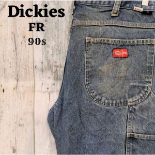 ディッキーズ(Dickies)の90sディッキーズFRブルー青ジーパンペインターパンツボトムスジーンズ(ペインターパンツ)