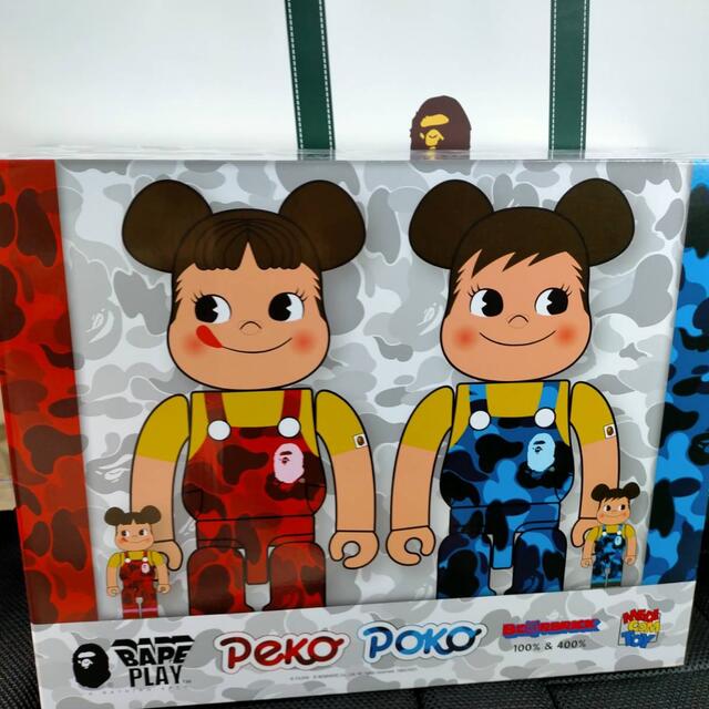 1000% BAPE BE@RBRICK ペコちゃん ポコちゃん