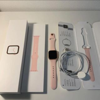 アップルウォッチ(Apple Watch)の美品　Apple Watch4 40mm GPSモデル　ピンクゴールド(その他)