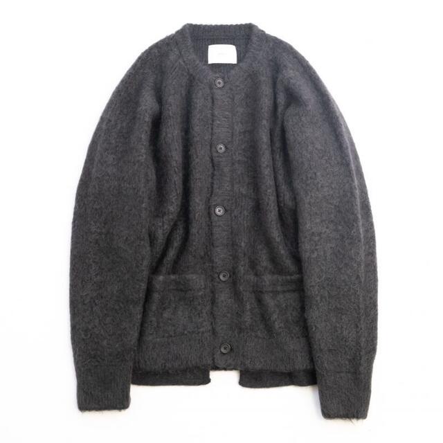 stein 21AW SUPER KID MOHAIR CARDIGANdarkcharcoalサイズ