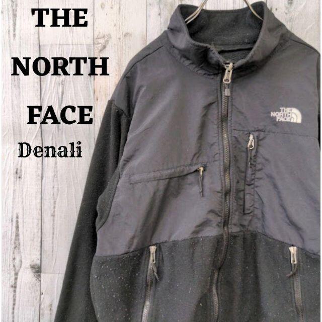 THE NORTH FACE - 美品US規格ノースフェイスデナリジャケットポーラテック刺繍ロゴブラック黒XL古着
