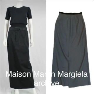 マルタンマルジェラ(Maison Martin Margiela)のMaison Martin Margiela archive スカート　白ダグ(ロングスカート)