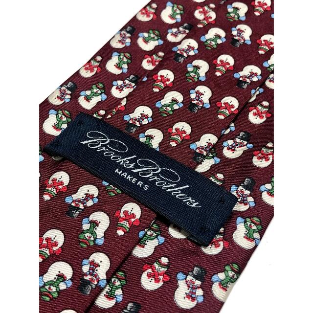 Brooks Brothers - アメリカ製☆ブルックスブラザーズsnowmanネクタイ