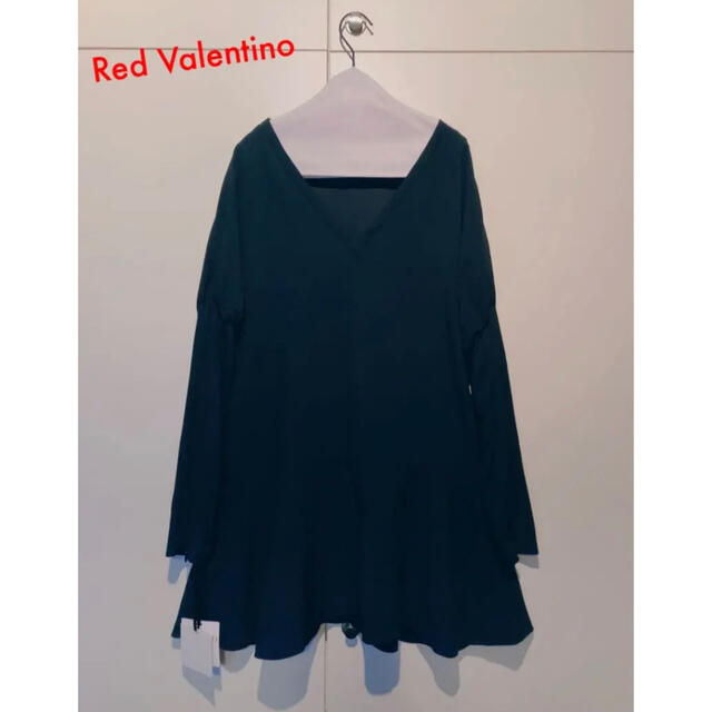 RED VALENTINO(レッドヴァレンティノ)のRed Valentino フリル ワンピース レディースのワンピース(ひざ丈ワンピース)の商品写真