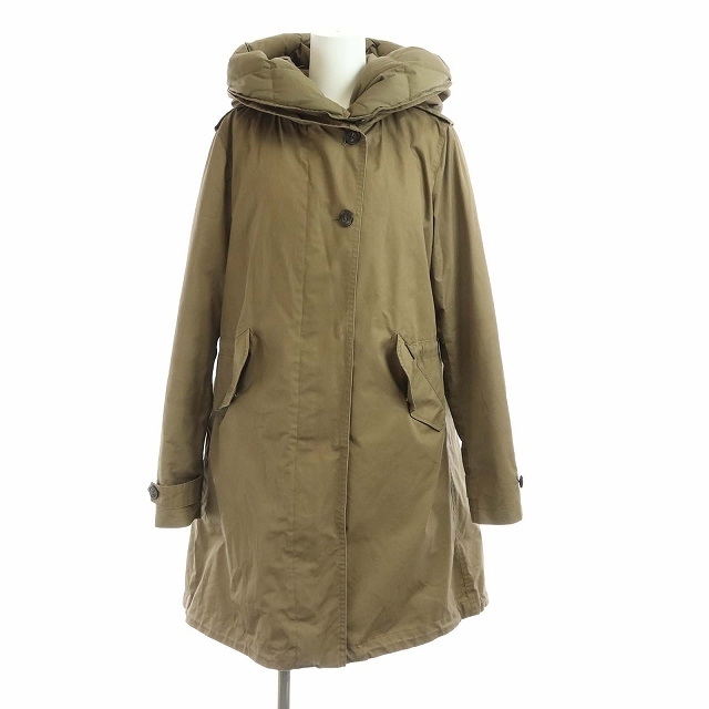 WOOLRICH(ウールリッチ)のウールリッチ モッズコート ダウンライナー アウター ロング XS カーキ レディースのジャケット/アウター(モッズコート)の商品写真