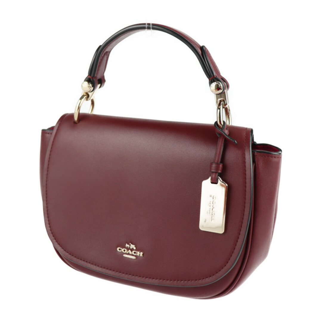 COACH - COACH コーチ ハンドバッグ 37180 レザー ボルドー系 ゴールド