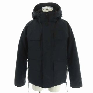 カナダグース(CANADA GOOSE)のカナダグース ダウンジャケット アウター フード付き ワッペン 国内正規 M 黒(ダウンジャケット)