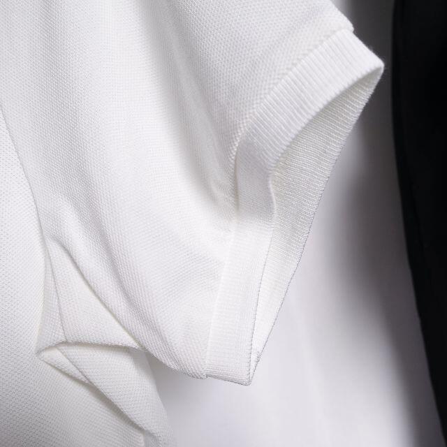 UNIQLO(ユニクロ)のUNIQLO　ポロシャツ/クロップドパンツ　レディース　ホワイト/ブラック レディースのトップス(ポロシャツ)の商品写真