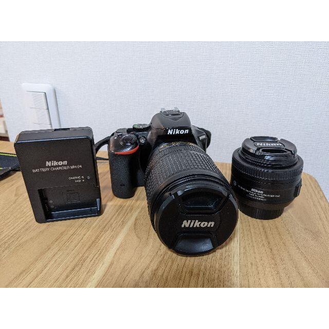 Nikon(ニコン)のNikon D5500 + 18-140mmズーム + 35mm 単焦点レンズ スマホ/家電/カメラのカメラ(デジタル一眼)の商品写真