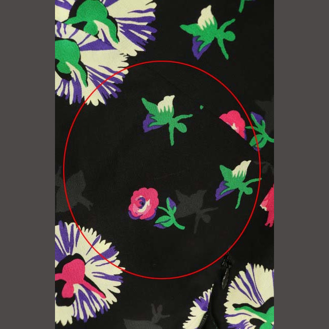 ANNA SUI(アナスイ)のアナスイ バレリーナプリント シルクワンピース ロング 半袖 シアー レディースのワンピース(ロングワンピース/マキシワンピース)の商品写真