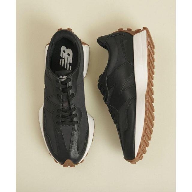 新品new balanceニューバランスWS327ブラック黒レザー23.5