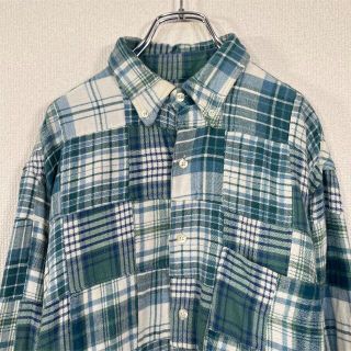 ギャップ(GAP)の【90s】OLD GAP/オールドギャップ　パッチワークシャツ　ネル　チェック柄(シャツ)