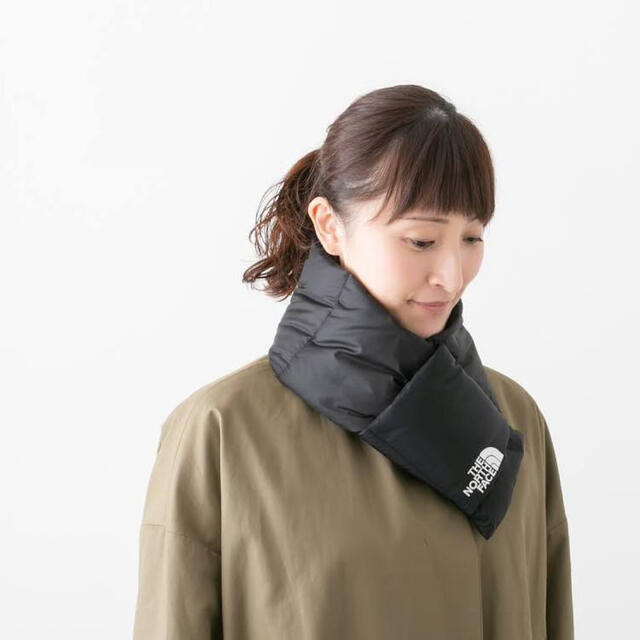 THE NORTH FACE(ザノースフェイス)のTHE NORTH FACE★ティーボールマフラー★刺繍入りブラック★新品 メンズのファッション小物(マフラー)の商品写真