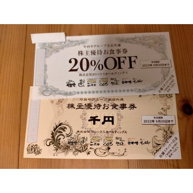 aki専用　ヨシックスホールディングス　3,000円分　 割引20%OFF券3枚