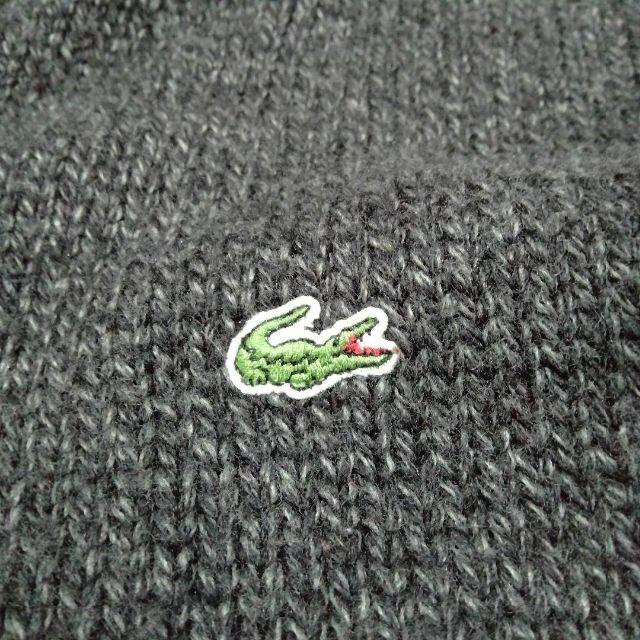 LACOSTE(ラコステ)のLACOSTE　ワニロゴ　フランス製　ジップニット　XL相当　7　ブラック メンズのトップス(その他)の商品写真