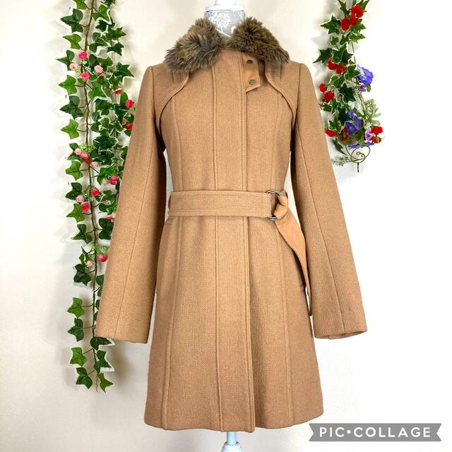 きます】 BURBERRY - Burberry 襟ファー コート。の通販 by プロフ必ず ...