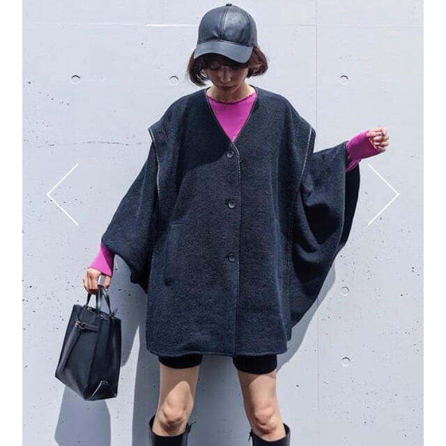 SLY(スライ)のスライ WOOL BLEND PONCHO コート ポンチョ SLY レディースのジャケット/アウター(ポンチョ)の商品写真