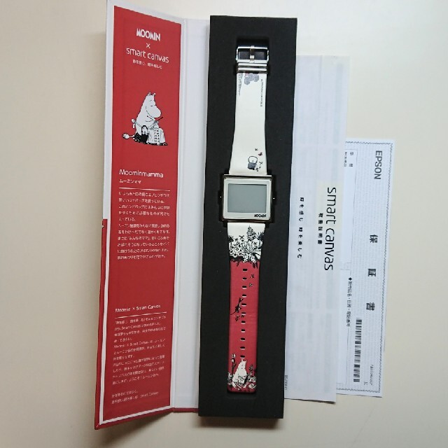 注目ショップ・ブランドのギフト エプソン smart ムーミンママ スマートキャンバス canvas 腕時計