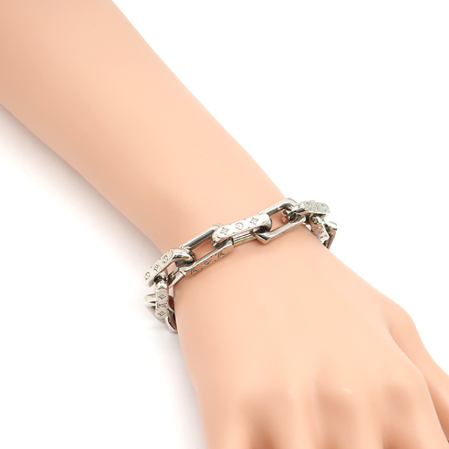 Shop Louis Vuitton Monogram chain bracelet (M00308, M00309) by SkyNS